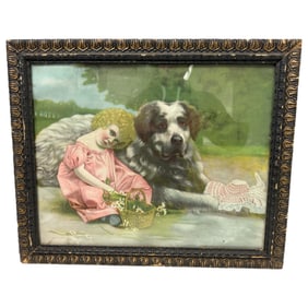 Antique Print of the Lithogram "Her Protector" 1659