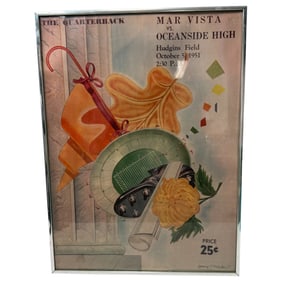 Larry Tisdale's "The Quarterback" promotion for highschool football game between Mar Vista and