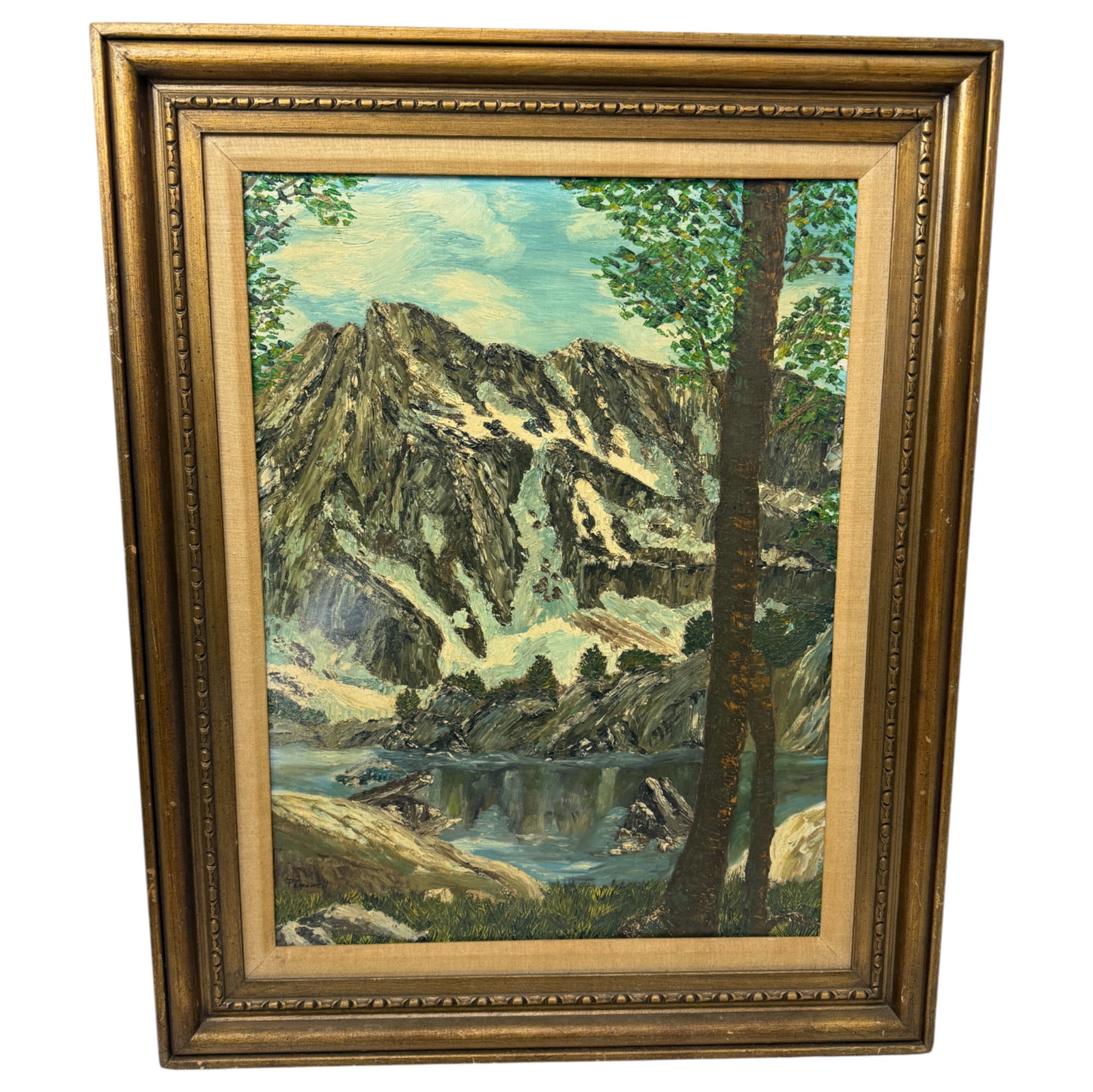 Patricia l Criswell "Placid Spring": measurements are 31"x25"