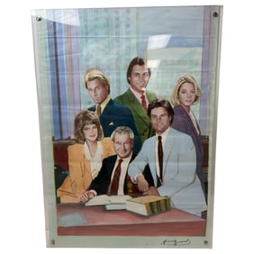 L.A Law TV Show Promotional Poster signed by member of the cast