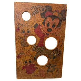 Antique Walt Disney Mickey Mouse ball toss game Board