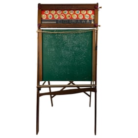 Antique slated blackboard