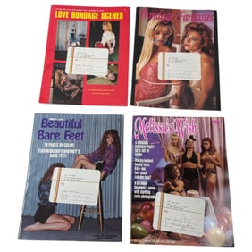 Vintage Erotic Nude Adult MAGAZINE Book Collection Lot From Studio Production