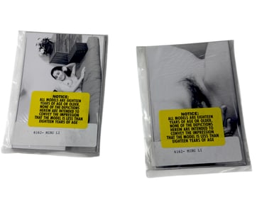 Vintage Erotic Nude Ming Li 1950s Bondage 4x5 Photograph Collection 20 Photos