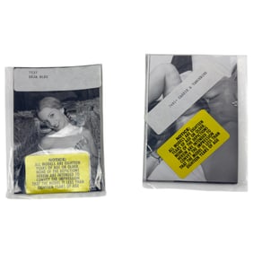 Vintage Erotic Nude Deja Bleu & Cassie an Tangerine late 80s early 90 Bondage 4x5 Photograph