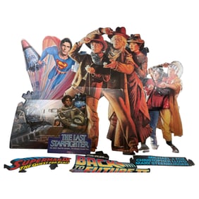 Vintage Movie Cardboard Cut outs advertisments