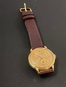 Vacheron Constantin Gold Dial Triple Calendar 18K Rose Gold Vintage Rare Watch