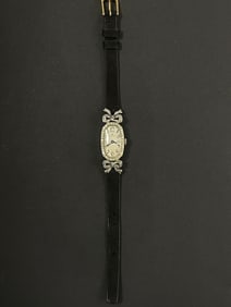 ROLEX 18K Gold Diamond Vintage Manual Wind Watch