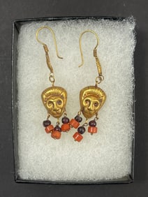 Ancient High Karat Gold Earring Pair Jewelry