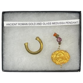 Ancient High Karat Gold Roman Pendant Jewelry Lot