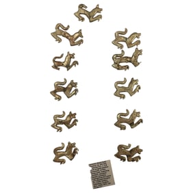 Bactian Sheet Gold 6th 5th Centuries Animal Ornament Collection