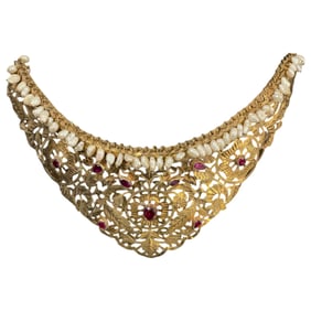 Mongolia Tizrea 17th Century Gold Ruby Tiarra Crown