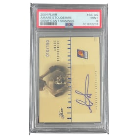 2004 Flair Amare Stoudemire Significant Signings #SS-AS 10/150 PSA 9 POP 1 Basketball Card