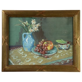 Watercolor on Board Still Life Signed H. Matisse