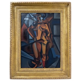 Attributed to Lyubov Popova (Russian, 1889–1924) – Abstract Composition, 1913, Oil on Canvas