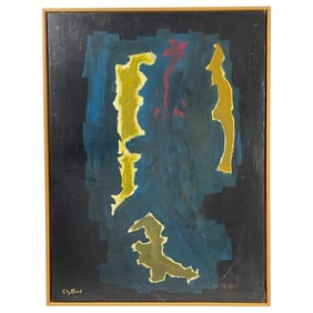 Attributed to Clyfford Still (American, 1904–1980) – Abstract Oil on Canvas, Framed