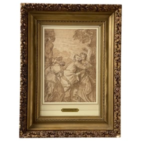 Paolo Veronese (Italian, 1528–1588) – Pen, Ink and Brown Wash Drawing, 1571, Signed