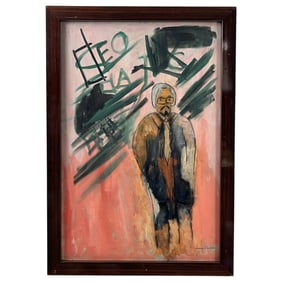 Larry Rivers (American, 1923–2002) – Abstract Figurative Composition, Oil on Canvas