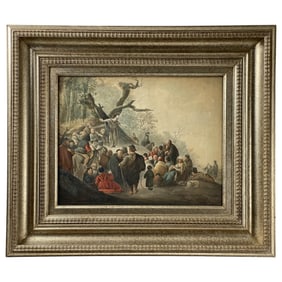 Jacob de Wit (Dutch, 1695–1754) – Predication, Religious Watercolor on Paper, Exhibited, Framed