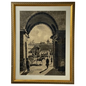 Einar Jolin (Swedish, 1890–1976) – Watercolor on Paper, Signed, Framed