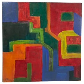 Attributed to Serge Poliakoff (Russian/French, 1900–1969) – Abstract Composition, Oil on Board,