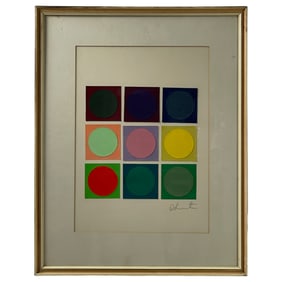 Damien Hirst (British, b. 1965) – Spot Painting, Pencil Signed, Framed