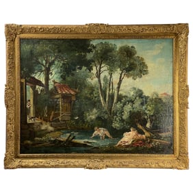 Francois Boucher (French, 1703–1770) – Rococo Allegorical Scene, Oil on Canvas
