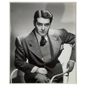 George Hurrell (1904-1992) - Francis Lederer "Confessions of a Nazi Spy" Stamped on Verso