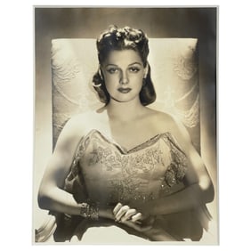 George Hurrell (1904-1992) - Ann Sheridon Silver Gelatin Photograph Stamped on Verso
