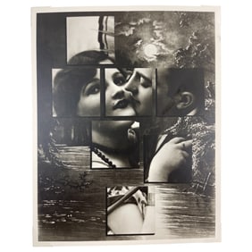 Herbert Bayer - 1932 The Kiss (Photomontage) Silver Gelatin Print