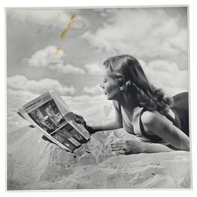 Philippe Halsman (1906-1979) - Original Silver Gelatin Photo of Cecile Aubry