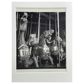 Philippe Halsman (1906-1979) - Original 1st Generation Silver Gelatin Photo "Carousel" c. 1950