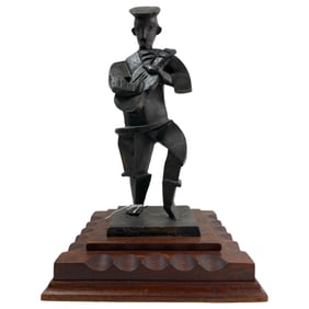 After Jacques Lipchitz - Sail with a Guitar Bronze Statue Sculpture, Signed and Numbered