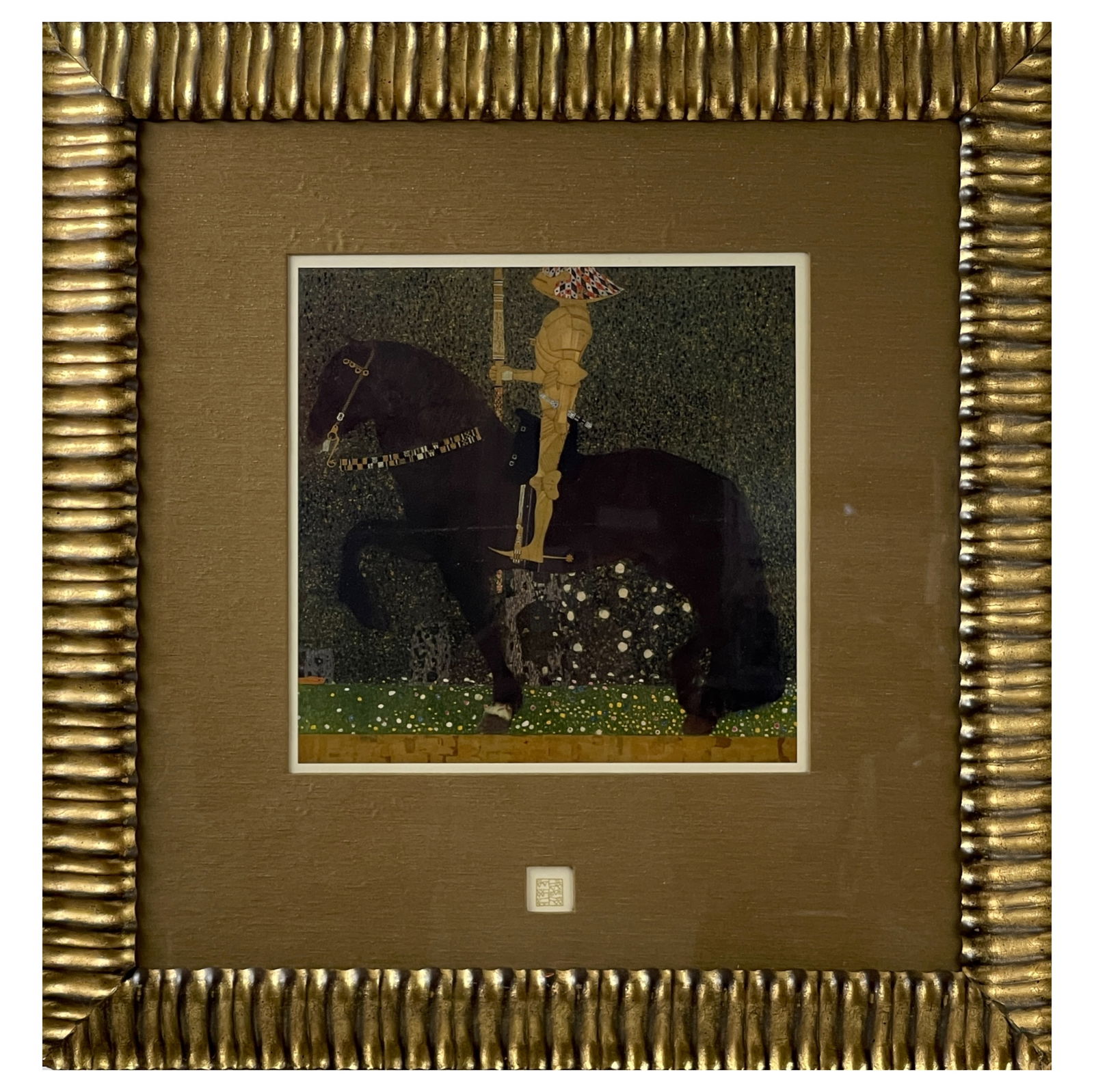 Gustav Klimt – Life is a Struggle (The Golden Knight) 1903 Lithograph with Metallic Highlights (1 of 10)