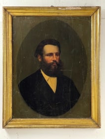 Continental School – Portrait of a Gentleman, Oil on Board Painting