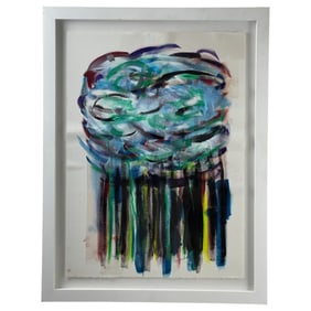 Joan Mitchell (American/French, 1925–1992) – Abstract Composition, Pastel on Paper, Signed