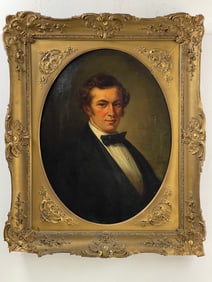 Mathew Brady (American, 1822–1896) – Portrait of a Gentleman, Oil on Canvas, 1855