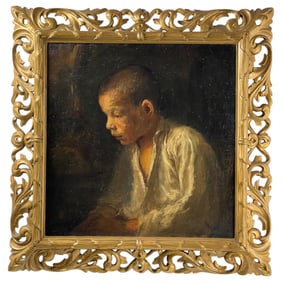 Filipp Maliavin Portrait Oil Painting on Canvas Russian