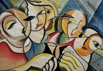 Hugo Scheiber (Hungarian, 1873–1950) – Painting on Board Signed Lower Right