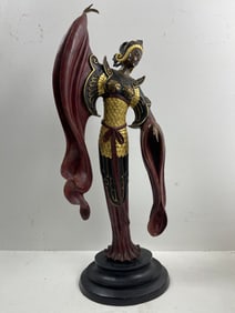 Erté (Romain de Tirtoff, Russian/French, 1892–1990) – Chinese Legend, Cold-Painted Bronze,