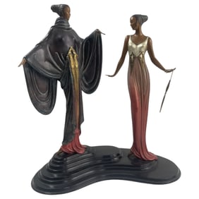 Erté (Romain de Tirtoff, Russian/French, 1892–1990) – Dreambirds (1980), Bronze Sculpture,