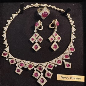 Harry Winston Diamond & Ruby 3-Pc. Necklace Suite