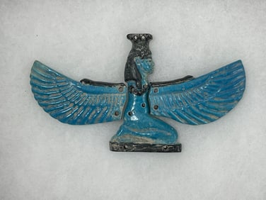 Ancient Egyptian Stone Pharaoh Scarab Carved Sculpture