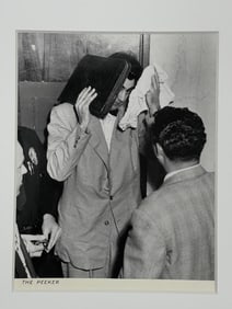 Bob Martin "The Peeker" - Original Silver Gelatin Photograph of Hitman Gerald Covelli