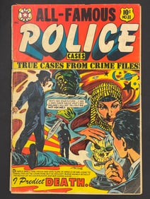 All-Famous Police Cases #11 LB Cole Cover 1953 Golden Age Comic Book