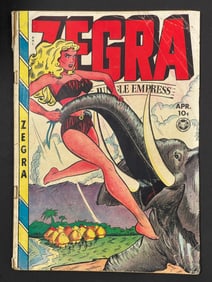 Zegra Jungle Empress #5 Final Issue 1949 Golden Age Comic Book