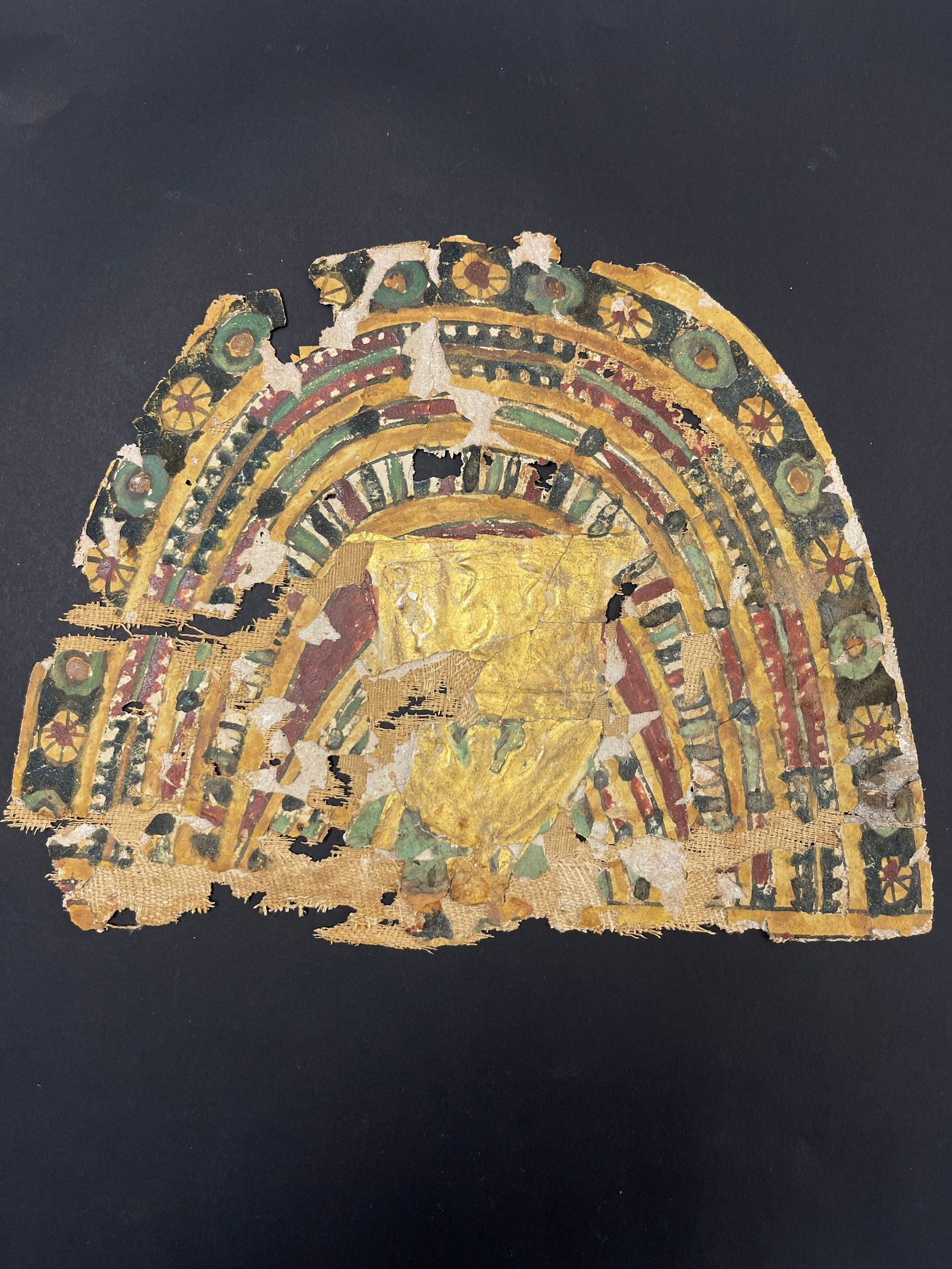 Ancient Egyptian Framed Linen Textile Fragment (1 of 8)