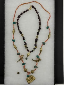 Ancient Mixed Stone and Bead Necklaces