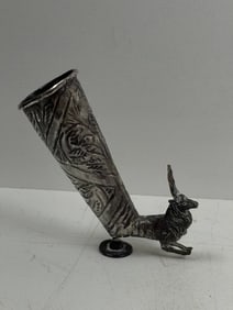 Ancient Achaemenid Silver Deer Vessel Cup