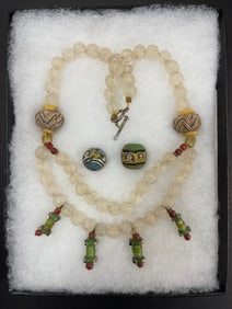 Ancient Mixed Stone and Crystal Necklace